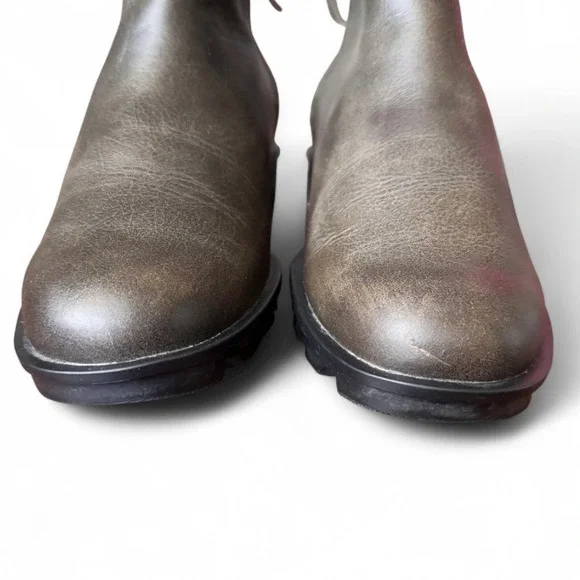 Sorel Phoenix Zip Boots Women's 9 Olive Green Leather Suede Waterproof Winter - Picture 9 of 16